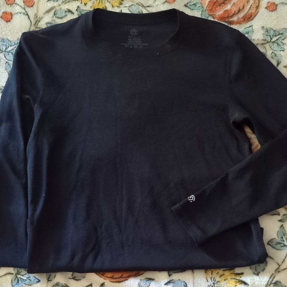 Champion Black Polyester Athletic Long Sleeve